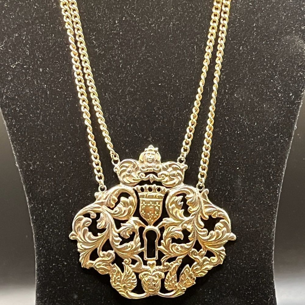 Rare Massive Sterling Runway Nettie Rosenstein Pendant/necklace.